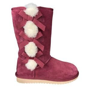 Koolaburra By UGG Women’s Victoria Burgundy Suede Winter Boot Size US 7